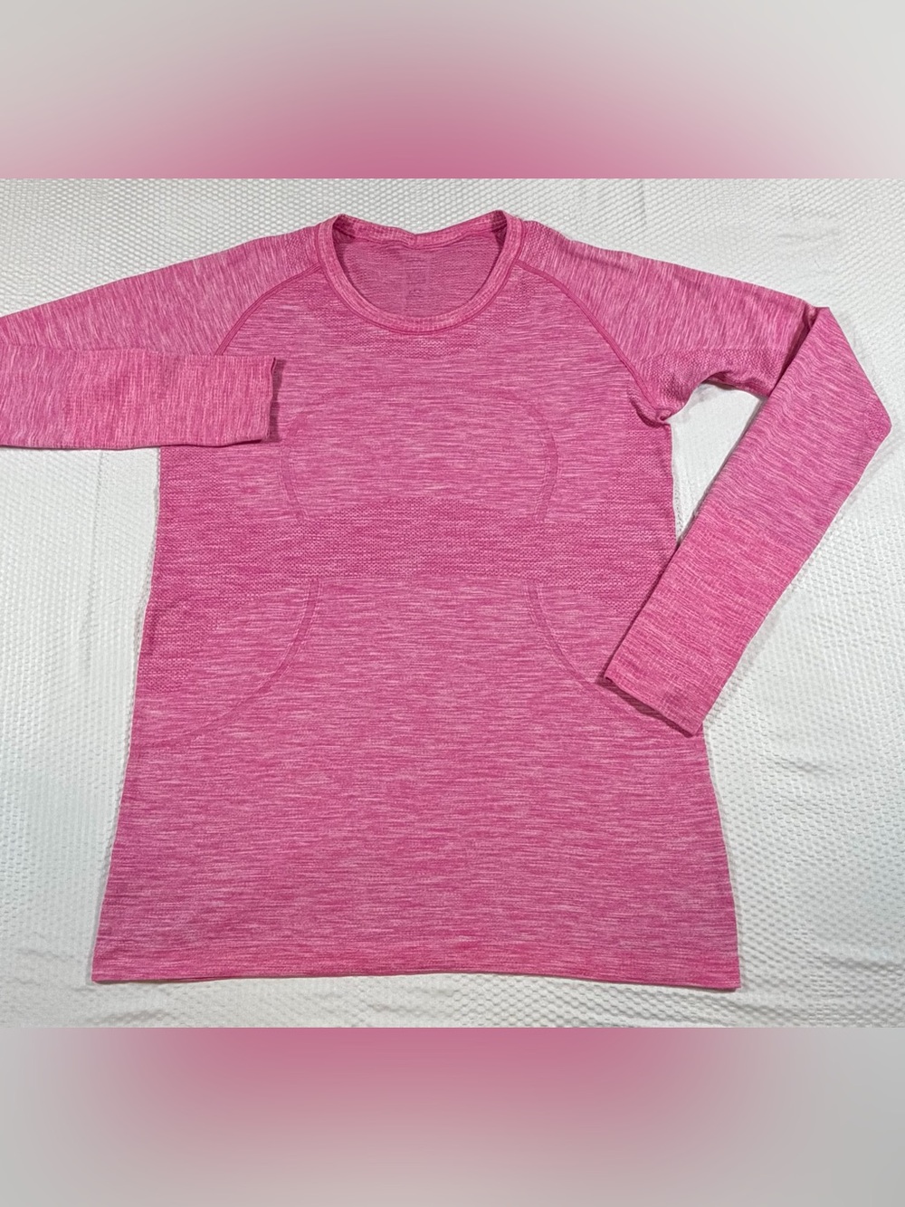 Lululemon Swiftly Tech Long Sleeve Shirt Pink Size 12 Thumbholes Running